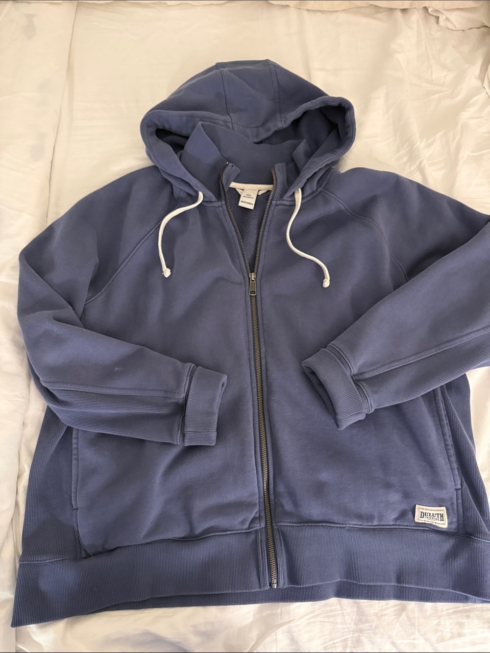 Duluth Trading Co. Women's Souped-Up Sweats Full-Zip Hoodie - Dusk Blue
